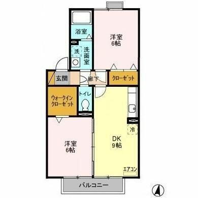 千葉県印西市小林 小林駅 2DK アパート 賃貸物件詳細