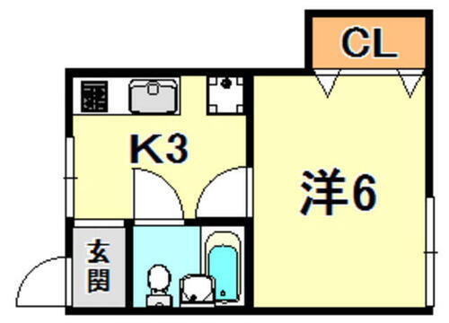 ハウス会下山 平屋建て 1K 賃貸物件詳細