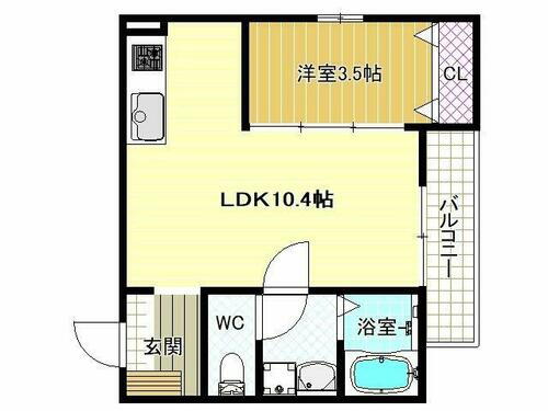 大阪府柏原市田辺１丁目 河内国分駅 1LDK アパート 賃貸物件詳細