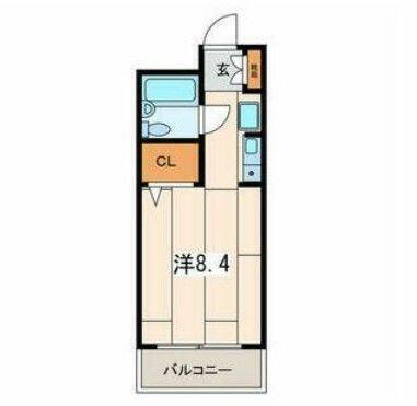 クリフトンコート 4階 ワンルーム 賃貸物件詳細