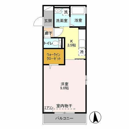 グランメール南台 3階 1K 賃貸物件詳細