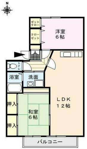 福岡県久留米市江戸屋敷２丁目 久留米高校前駅 2LDK アパート 賃貸物件詳細