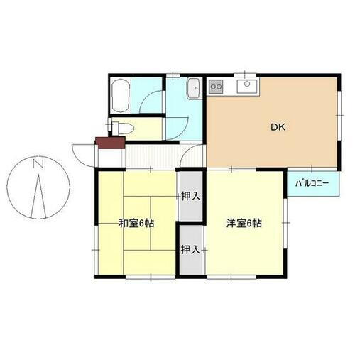 Ｈｏｕｓｅ鳥居　Ｃ 2階 2LDK 賃貸物件詳細