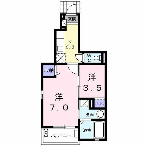 栃木県鹿沼市東町１丁目 鹿沼駅 2K アパート 賃貸物件詳細
