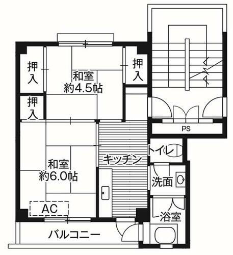 千葉県君津市北子安 君津駅 2K マンション 賃貸物件詳細