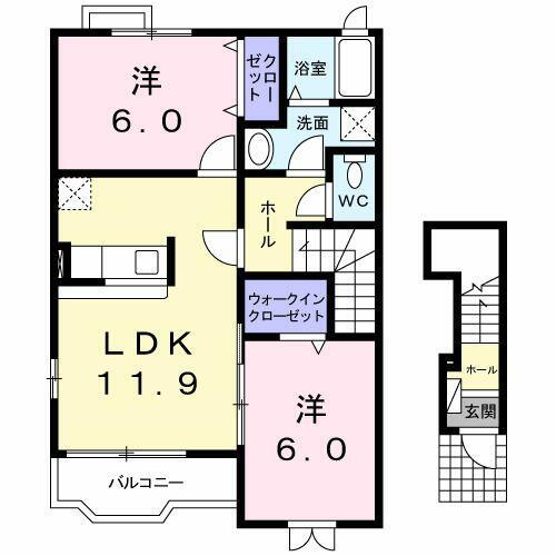 群馬県太田市西新町 細谷駅 2LDK アパート 賃貸物件詳細