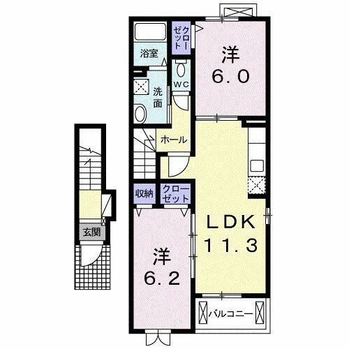 静岡県静岡市葵区瀬名川３丁目 草薙駅 2LDK アパート 賃貸物件詳細