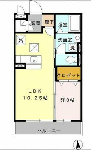 東京都昭島市宮沢町１丁目 昭島駅 1LDK アパート 賃貸物件詳細