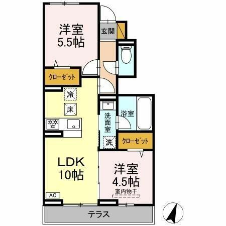 千葉県松戸市金ケ作 五香駅 2LDK アパート 賃貸物件詳細