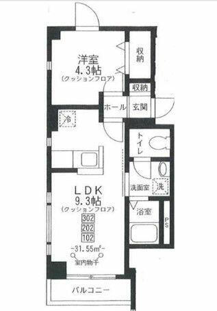 東京都杉並区高井戸西２丁目 富士見ヶ丘駅 1LDK マンション 賃貸物件詳細