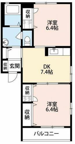 千葉県流山市三輪野山１丁目 流山セントラルパーク駅 2DK アパート 賃貸物件詳細
