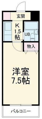 千葉県習志野市実籾２丁目 実籾駅 1K マンション 賃貸物件詳細
