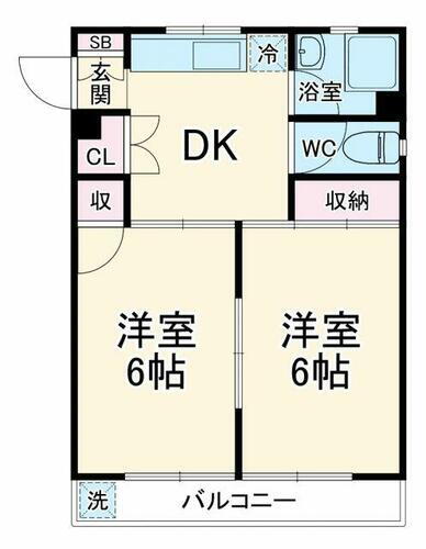 後藤石坂コーポ 3階 2DK 賃貸物件詳細