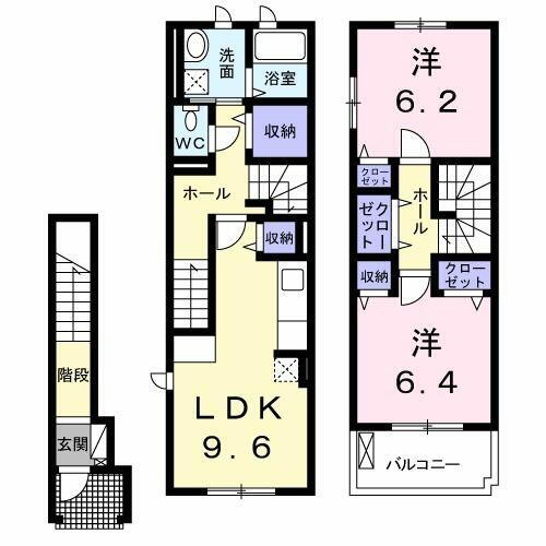 千葉県成田市大清水 成田駅 2LDK アパート 賃貸物件詳細