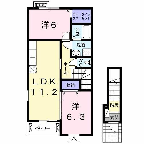 茨城県水戸市石川２丁目 赤塚駅 2LDK アパート 賃貸物件詳細