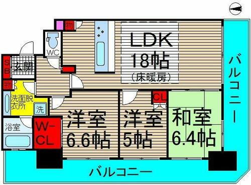 ルネッサなんばタワー 14階 3LDK 賃貸物件詳細