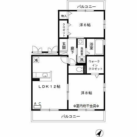 東京都葛飾区細田４丁目 小岩駅 2LDK アパート 賃貸物件詳細