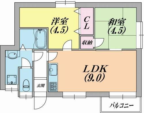 兵庫県神戸市北区南五葉６丁目 鈴蘭台駅 2LDK マンション 賃貸物件詳細