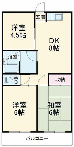 埼玉県北本市宮内２丁目 北本駅 3DK アパート 賃貸物件詳細