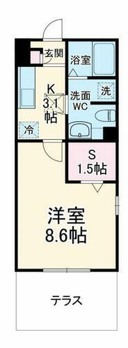 アミカ湘南Ａ 1階 1SK 賃貸物件詳細