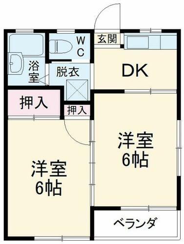 神奈川県相模原市中央区上溝６丁目 上溝駅 2K アパート 賃貸物件詳細