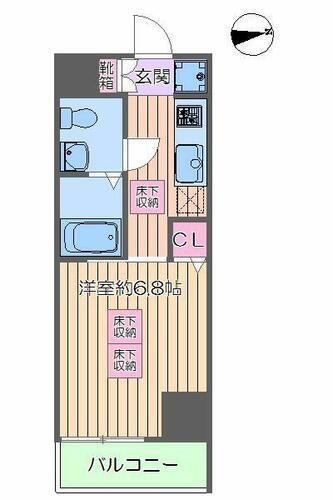 東京都品川区北品川２丁目 新馬場駅 1K マンション 賃貸物件詳細