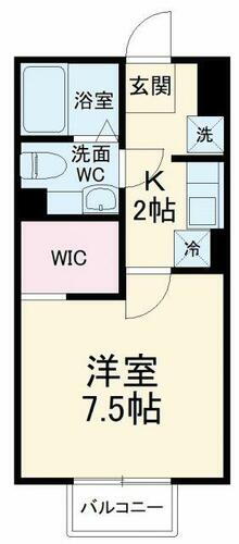 神奈川県相模原市緑区町屋２丁目 橋本駅 1K アパート 賃貸物件詳細