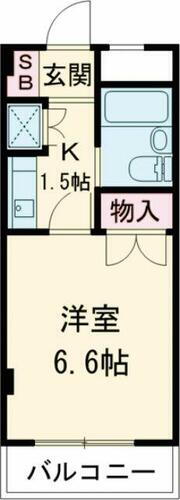 東京都小金井市東町３丁目 東小金井駅 1K マンション 賃貸物件詳細