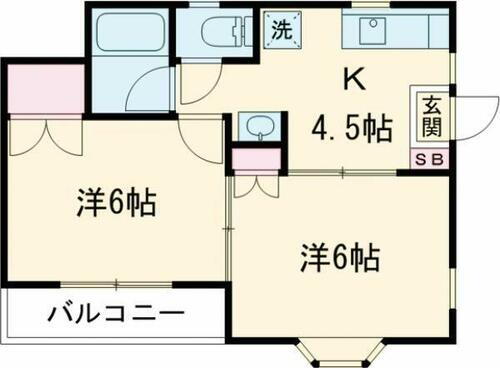 東京都国分寺市日吉町４丁目 恋ヶ窪駅 2DK アパート 賃貸物件詳細