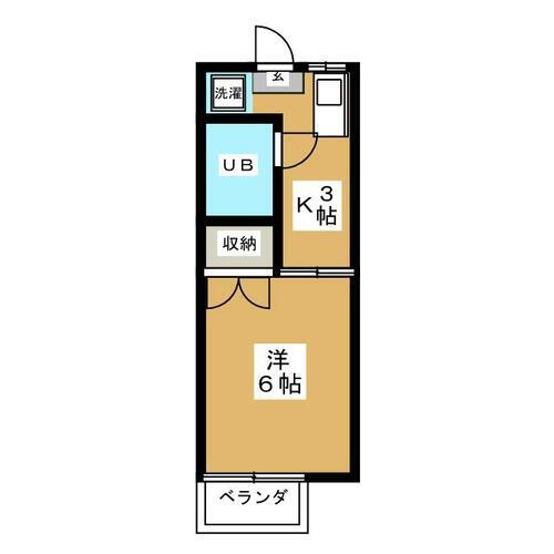 長野県長野市若里１丁目 長野駅 1K アパート 賃貸物件詳細