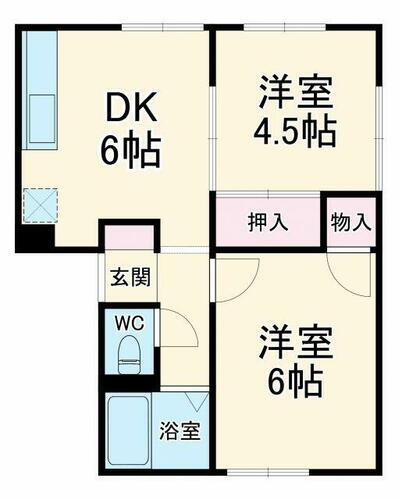 神奈川県横浜市戸塚区上倉田町 戸塚駅 2DK アパート 賃貸物件詳細
