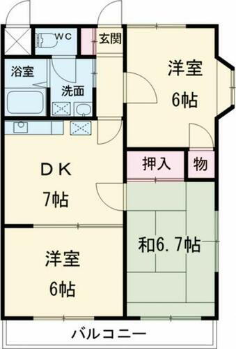 埼玉県さいたま市緑区東大門３丁目 東川口駅 3DK マンション 賃貸物件詳細