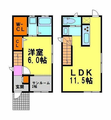 加茂戸建借家Ｇ棟 1LDK 賃貸物件詳細