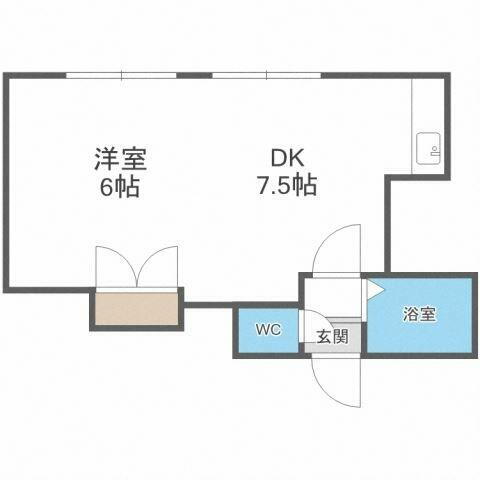 北海道札幌市東区北四十二条東２丁目 麻生駅 1DK アパート 賃貸物件詳細