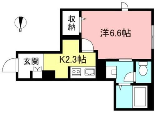 東京都杉並区上高井戸１丁目 八幡山駅 1K マンション 賃貸物件詳細
