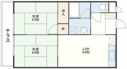 長崎県長崎市赤迫１丁目 赤迫駅 2LDK マンション 賃貸物件詳細