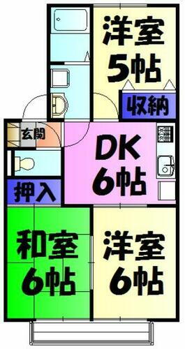 千葉県千葉市花見川区畑町 新検見川駅 3DK アパート 賃貸物件詳細