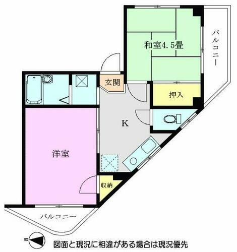 埼玉県朝霞市東弁財３丁目 朝霞台駅 2K マンション 賃貸物件詳細