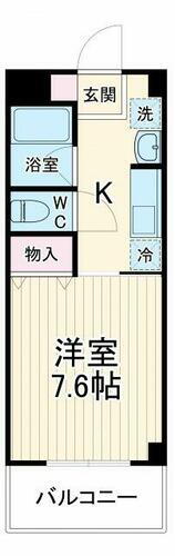 東京都清瀬市野塩１丁目 秋津駅 1K マンション 賃貸物件詳細