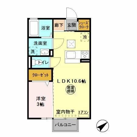 茨城県日立市本宮町１丁目 日立駅 1LDK アパート 賃貸物件詳細