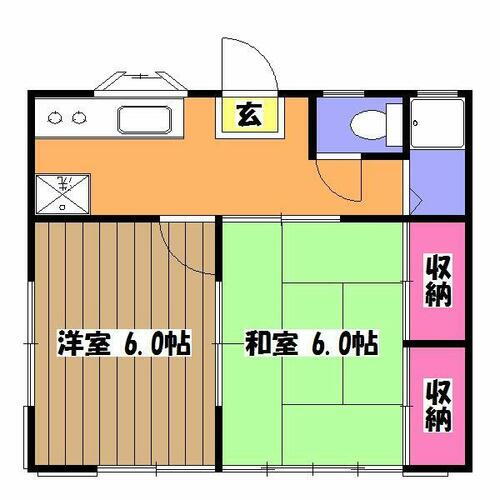 千葉県佐倉市西志津２丁目 勝田台駅 2DK アパート 賃貸物件詳細