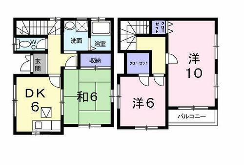 さつき台戸建住宅　Ｆ 3DK 賃貸物件詳細