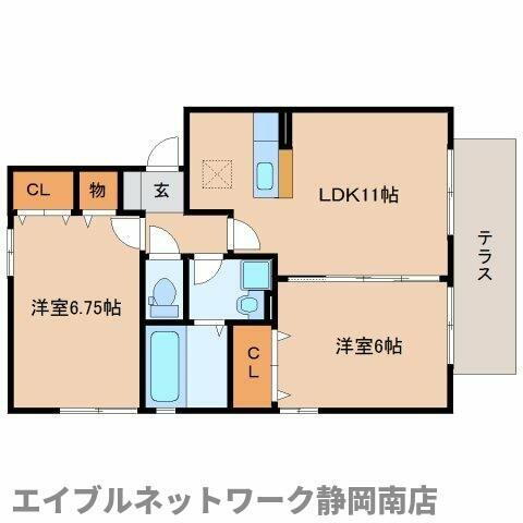 静岡県焼津市八楠４丁目 焼津駅 2LDK アパート 賃貸物件詳細