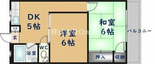 大阪府東大阪市寿町３丁目 ＪＲ長瀬駅 2DK マンション 賃貸物件詳細