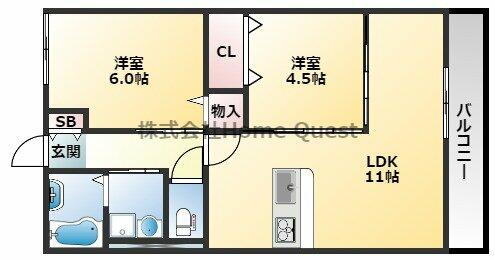 グランドソレーユ東山本Ⅲ 1階 2LDK 賃貸物件詳細