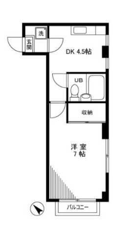 高松シティーホームズ 1階 1DK 賃貸物件詳細