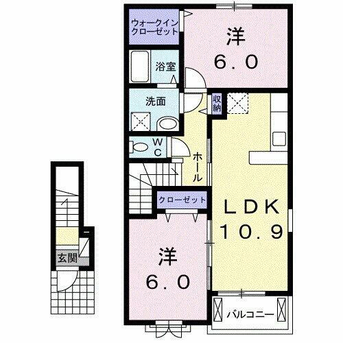 徳島県徳島市川内町金岡 徳島駅 2LDK アパート 賃貸物件詳細