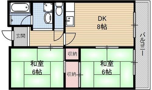 大阪府摂津市鳥飼中１丁目 南摂津駅 2DK マンション 賃貸物件詳細