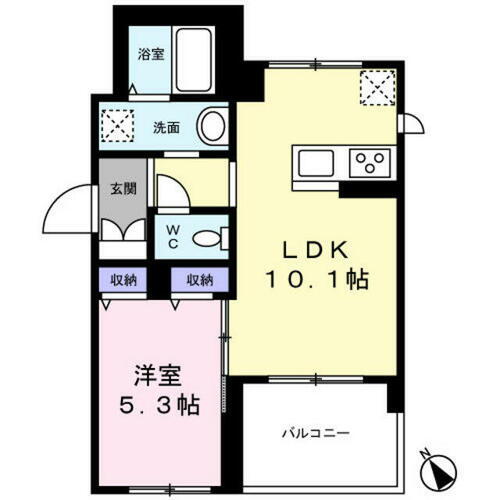 東京都目黒区五本木３丁目 学芸大学駅 1LDK マンション 賃貸物件詳細
