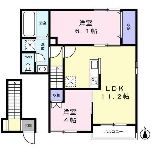 神奈川県川崎市高津区末長１丁目 梶が谷駅 2LDK アパート 賃貸物件詳細